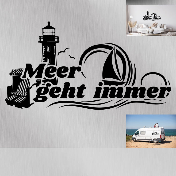 Küstenglanz Vinyl Aufkleber maritim