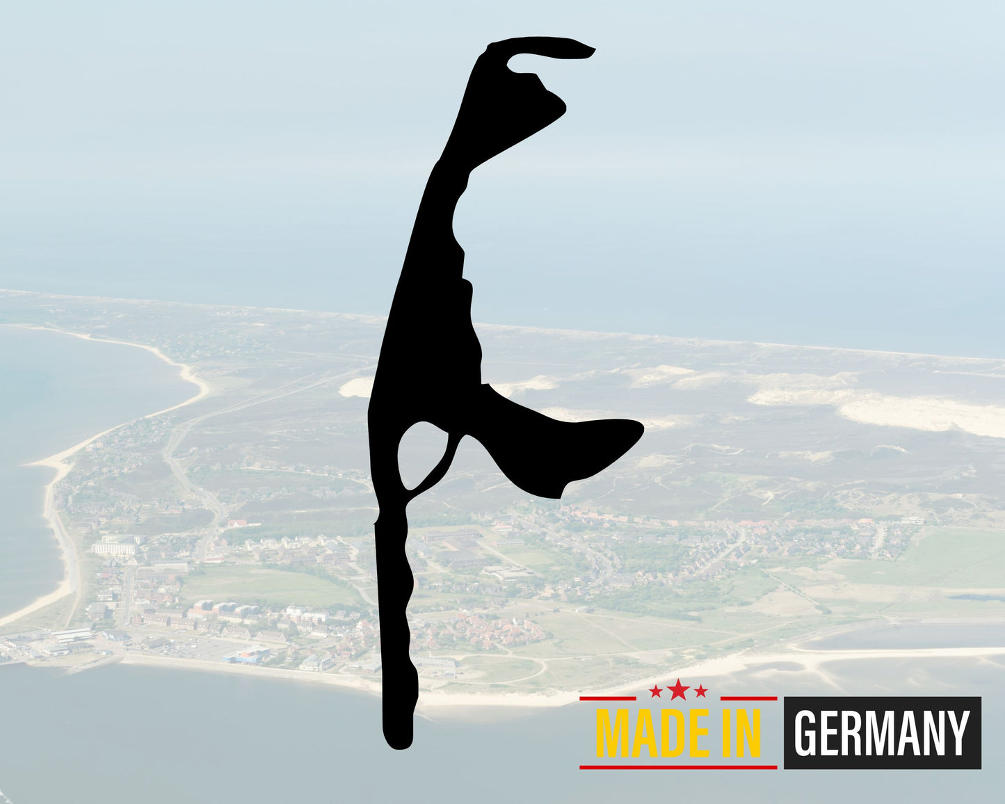 Vinyl Auto Aufkleber Silhouette von Sylt