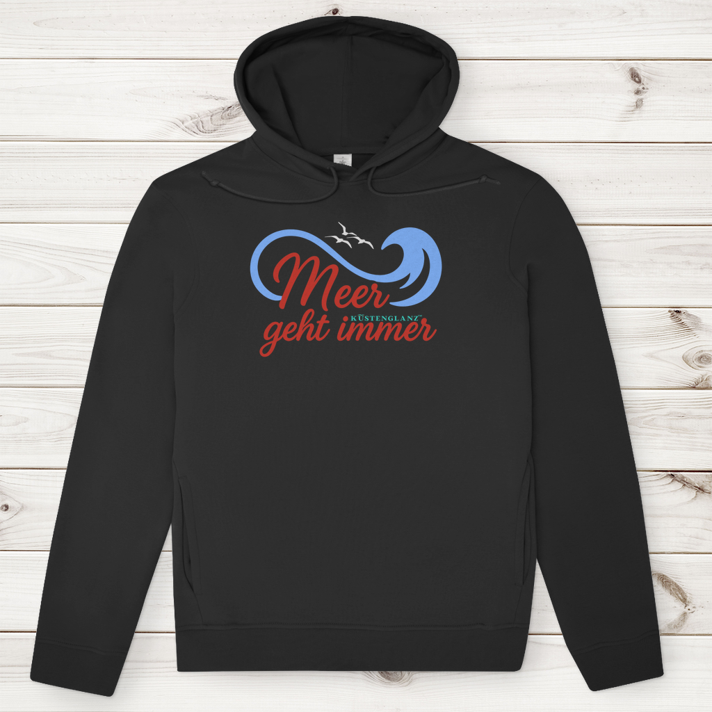 Herren Premium Bio Hoodie Meer geht immer Küstenglanz