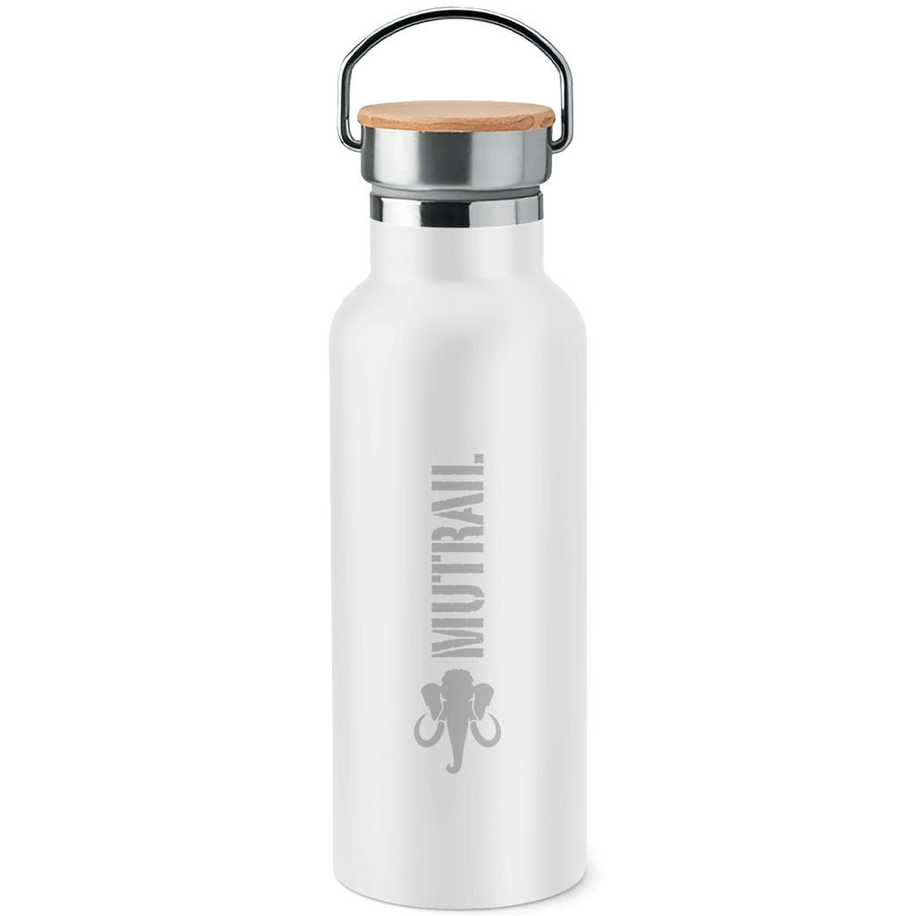 Isolierte MUTRAIL™ Core Line Trinkflasche Edelstahl & Bambus