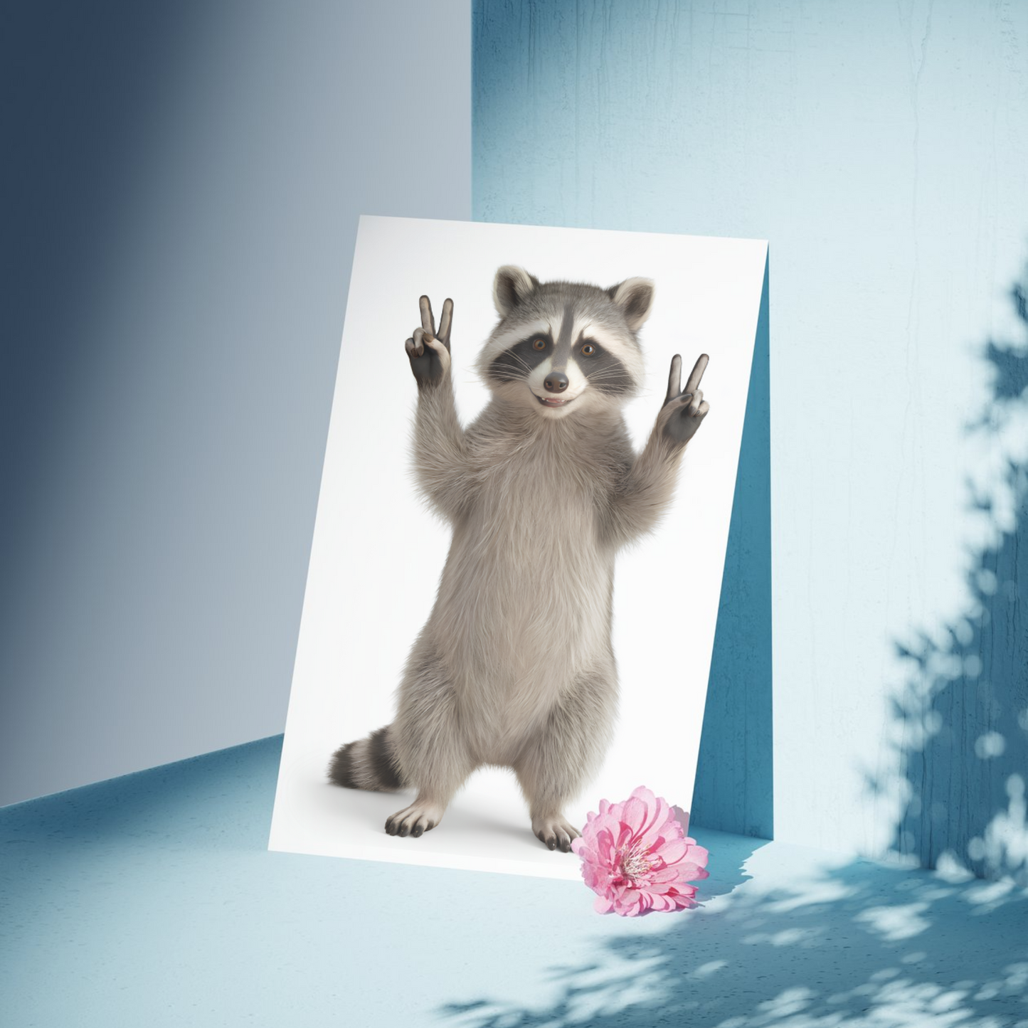 Dekoratives Poster Waschbär von Ruhrpott-Rebellion.de,