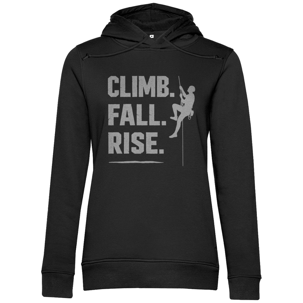 Damen Premium Bio Hoodie Climb Fall Rise