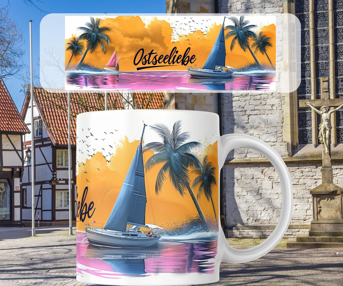 Panorama Tasse Ostseeliebe