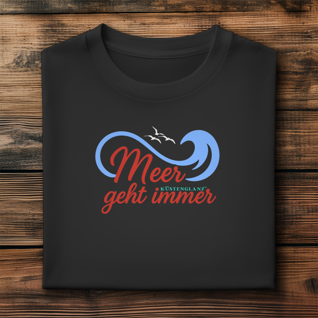 Herren Premium Bio T-Shirt Meer geht immer Küstenglanz