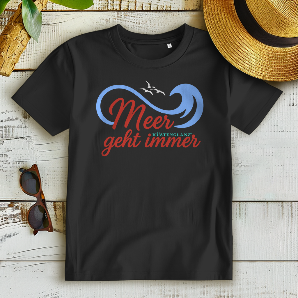Damen Premium Bio T-Shirt Meer geht immer Küstenglanz