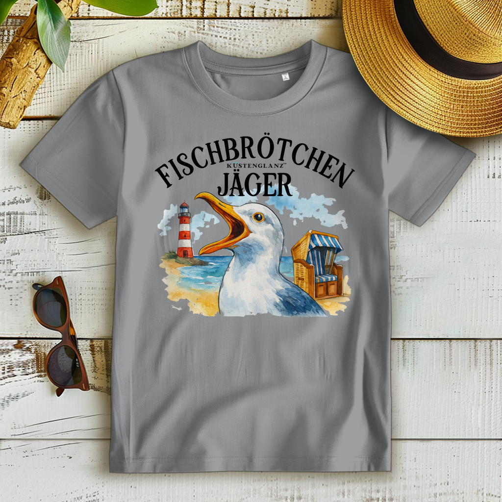 Damen Premium Bio T-Shirt Fischbrötchen Jäger