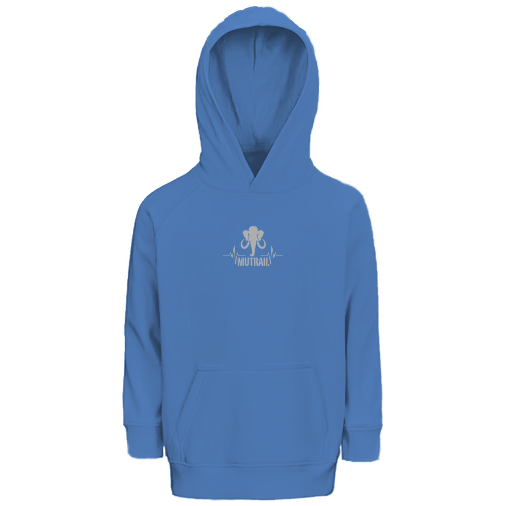 MUTRAIL™ Kinder Hoodie Vorderseite mit Mammut-Design