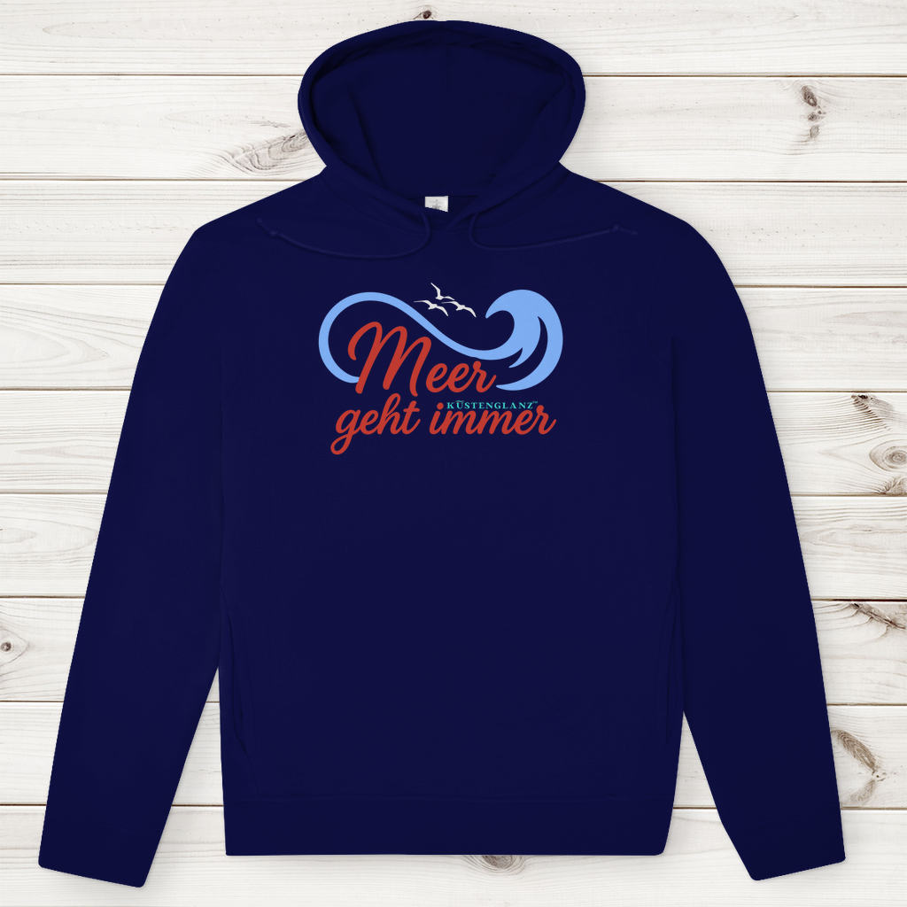 Herren Premium Bio Hoodie Meer geht immer Küstenglanz