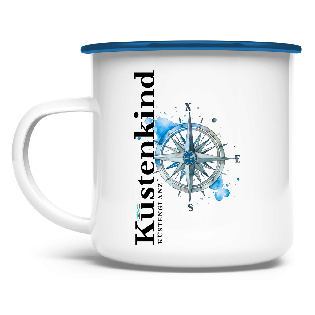 Emaille Tasse Küstenkind