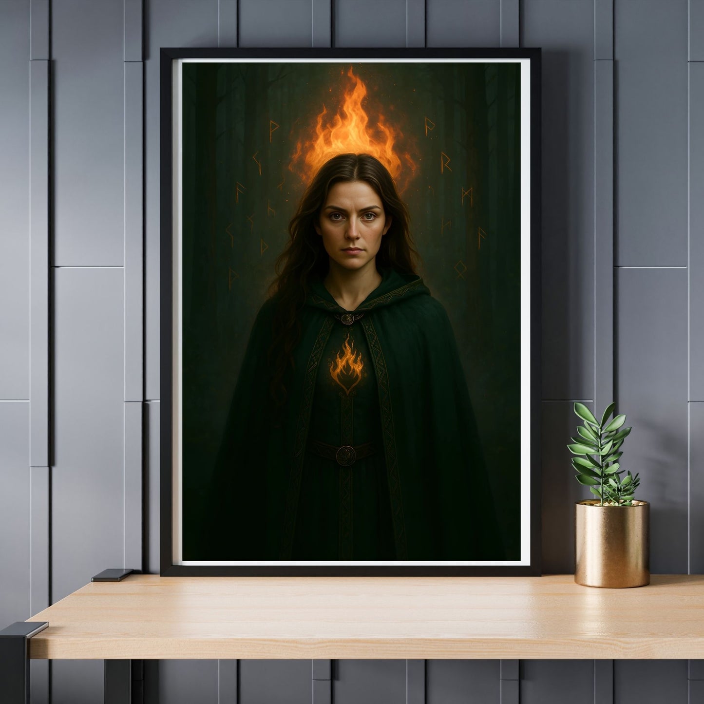 Mythara Poster – Rise of the Fireheart | DIN A4 / A3 + Digital Download