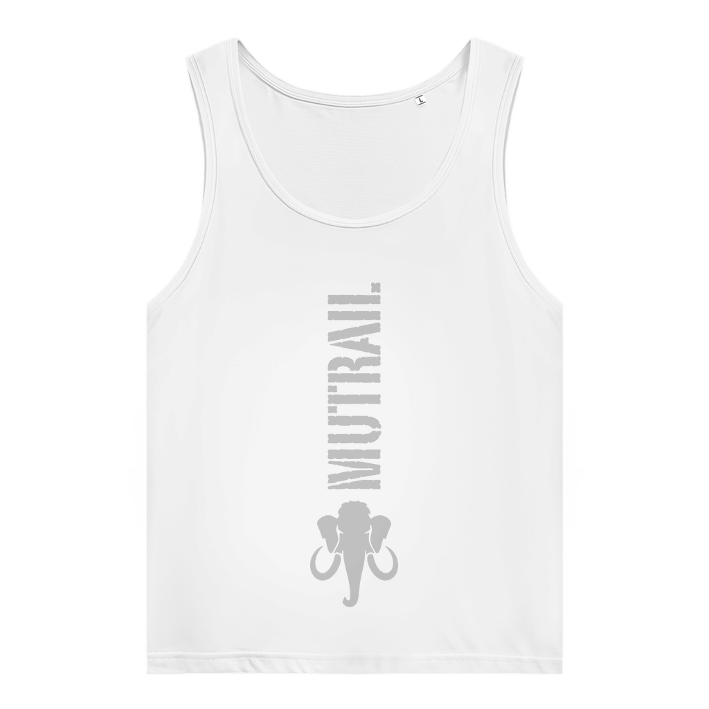 Sportliches MUTRAIL™ Damen Organic Tank Top in Rot, Weiß & Blau