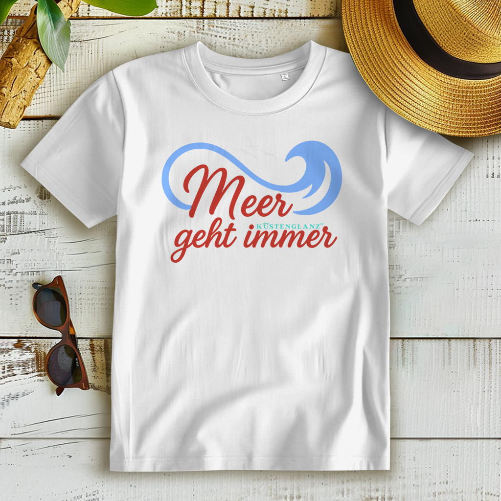 Damen Premium Bio T-Shirt Meer geht immer Küstenglanz