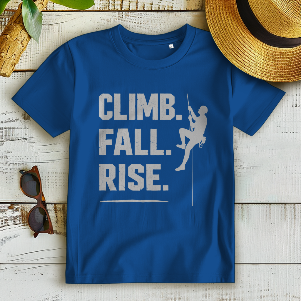Damen Premium Bio T-Shirt Climb Fall Rise