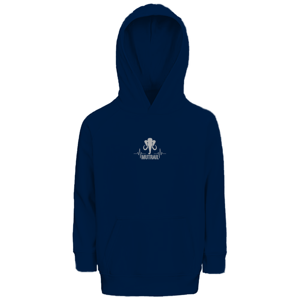 Bio Hoodie mit Logo für kleine Abenteurer – MUTRAIL™
