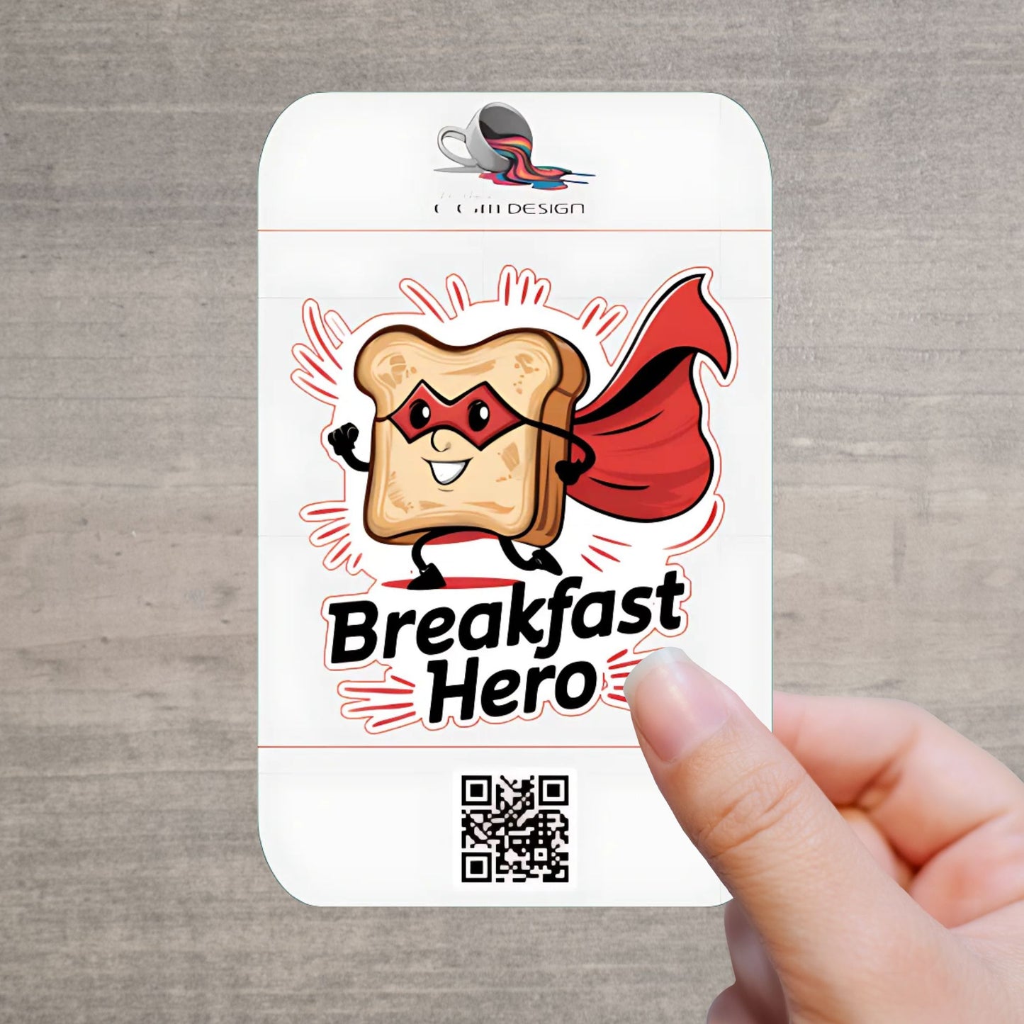 Breakfast Hero Sticker