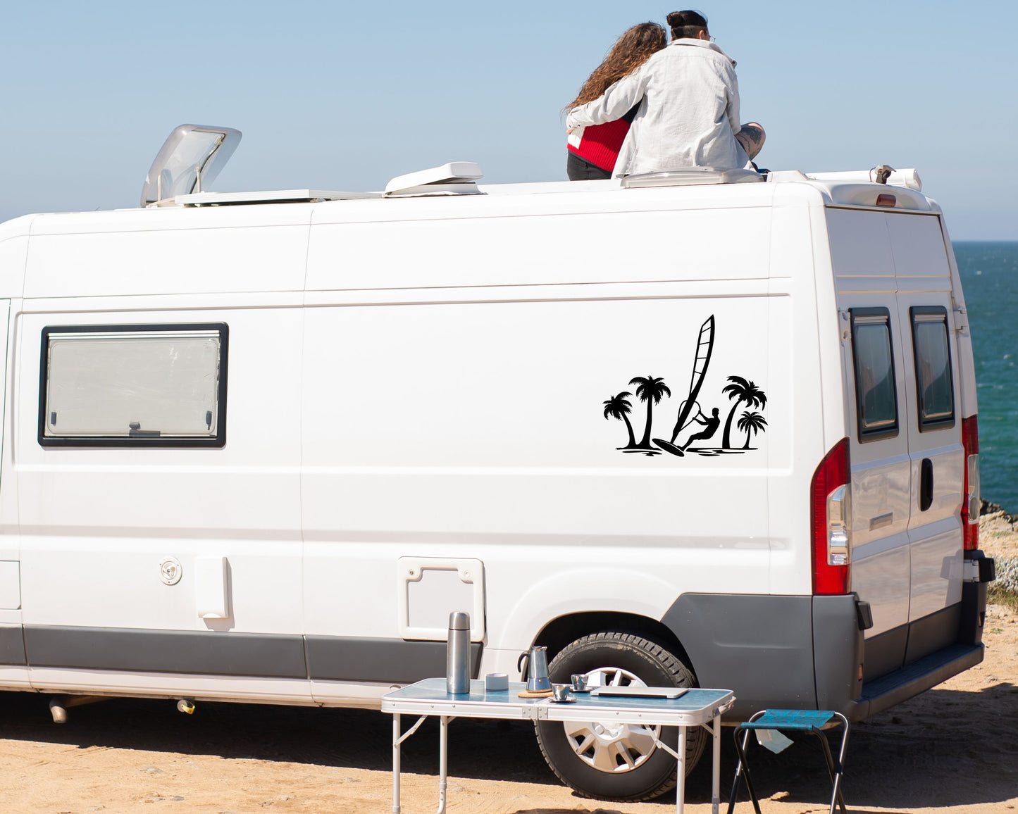 Vinyl Aufkleber Windsurfer