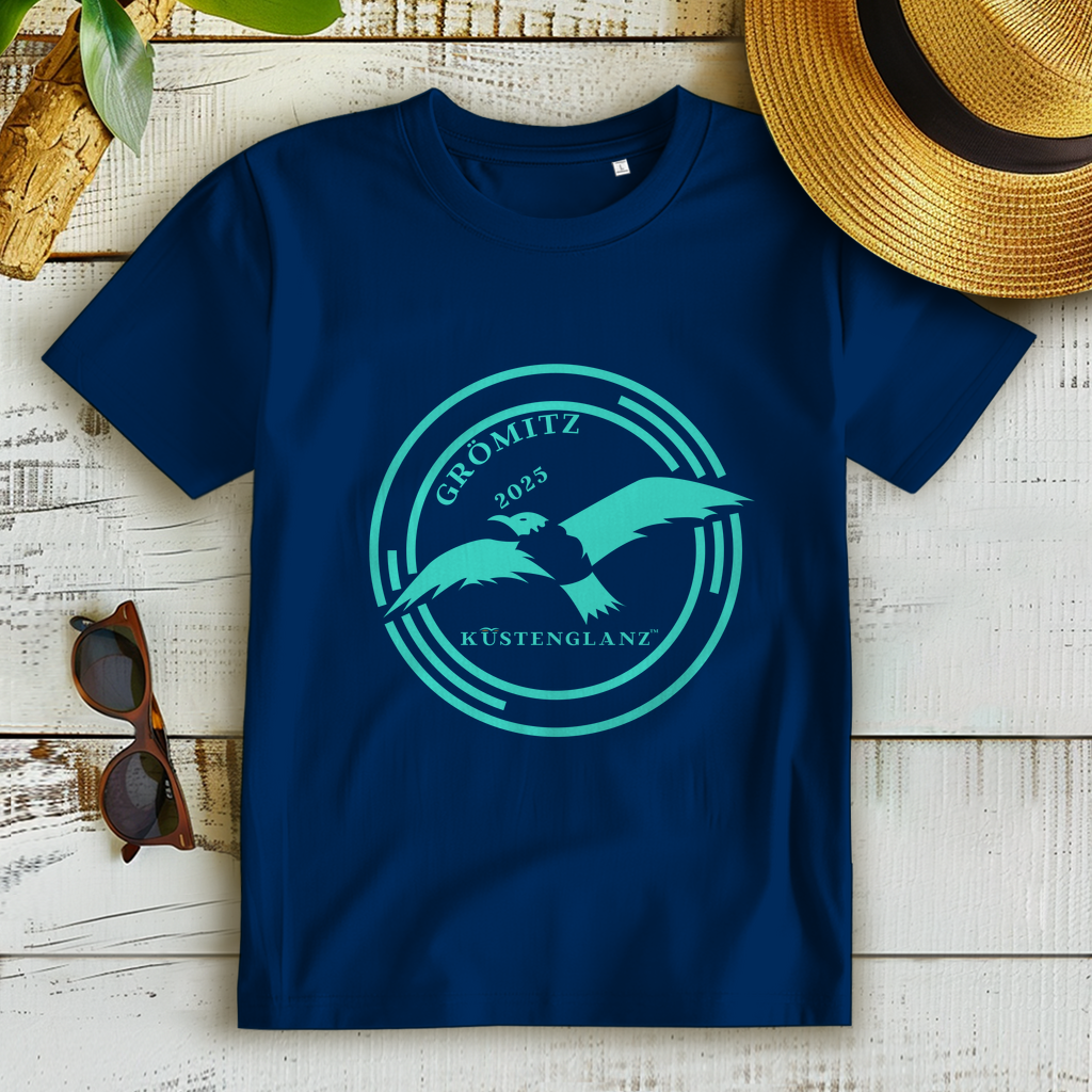 Damen Bio T-Shirt personalisiert – Maritimes Küstenglanz Shirt