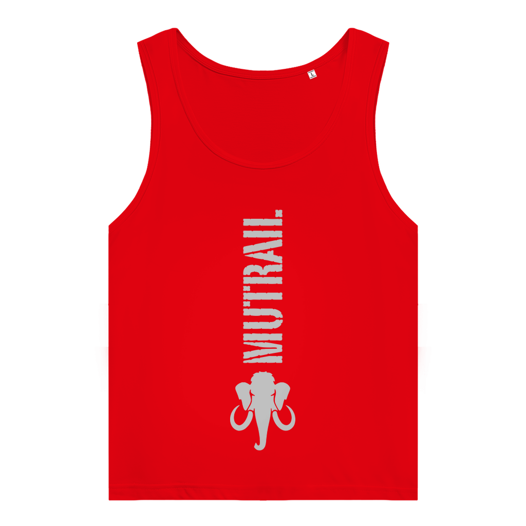 Sportliches MUTRAIL™ Damen Organic Tank Top in Rot, Weiß & Blau