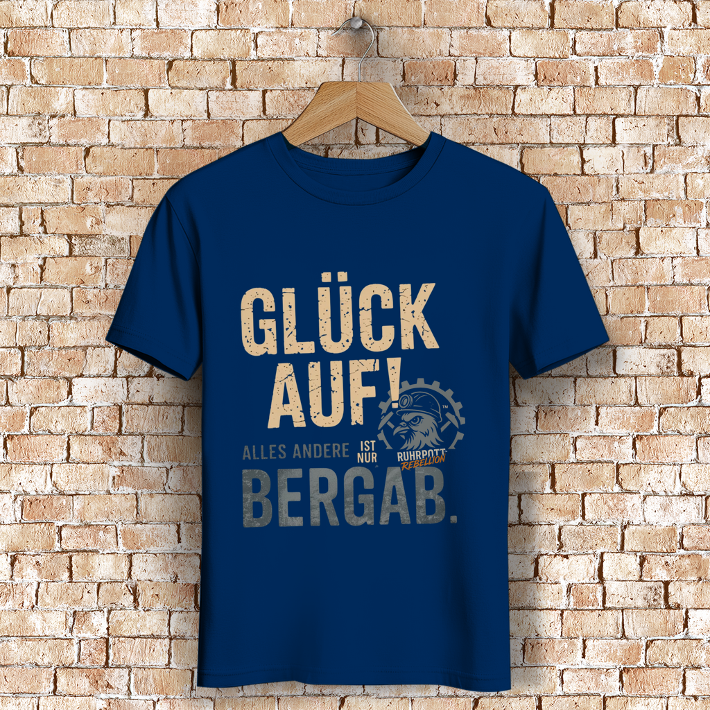 Herren Bio T-Shirt – Glück Auf