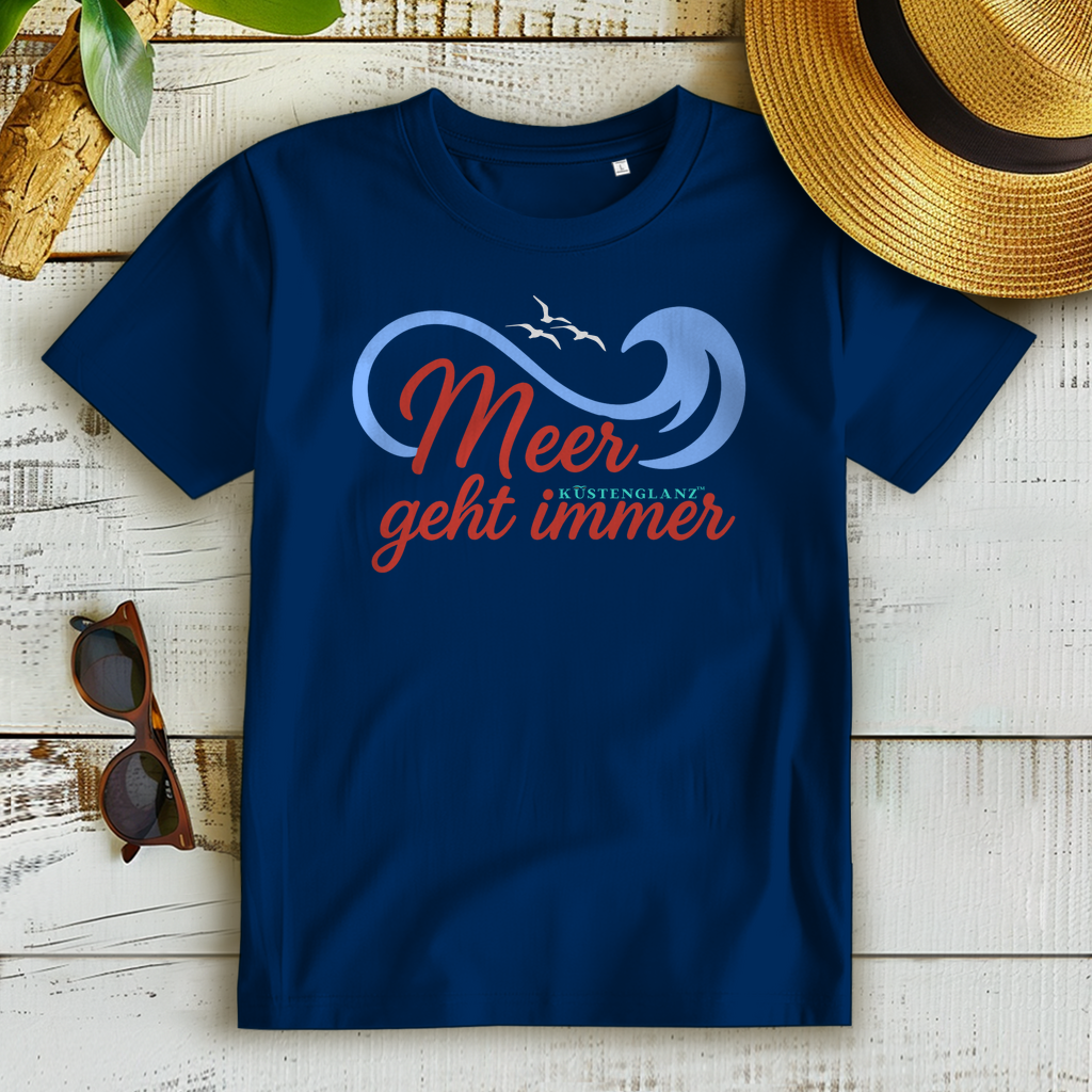 Damen Premium Bio T-Shirt Meer geht immer Küstenglanz