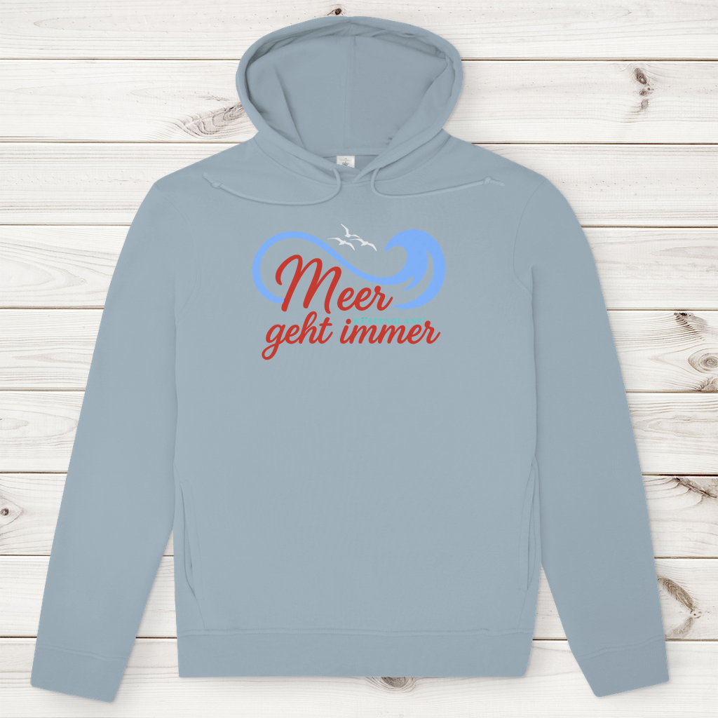 Herren Premium Bio Hoodie Meer geht immer Küstenglanz