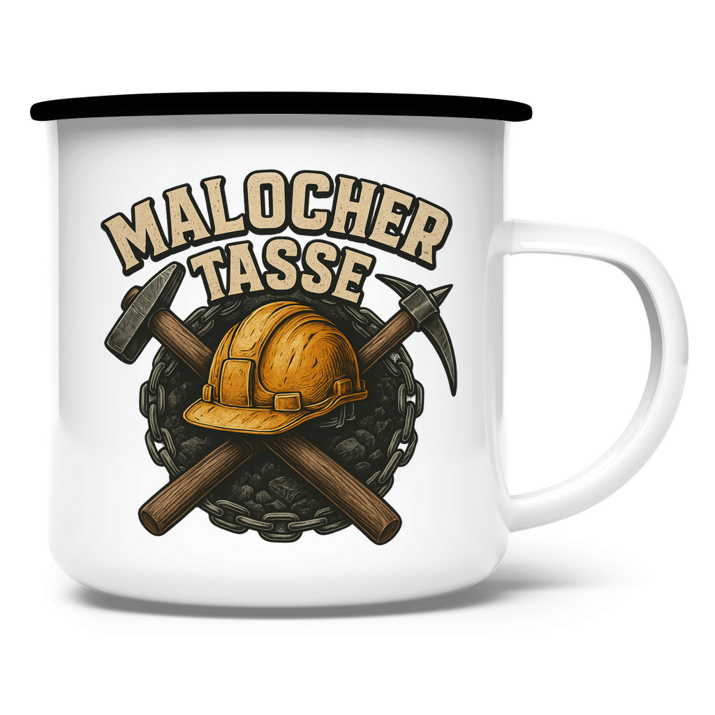 Emaille Tasse Malocher Tasse