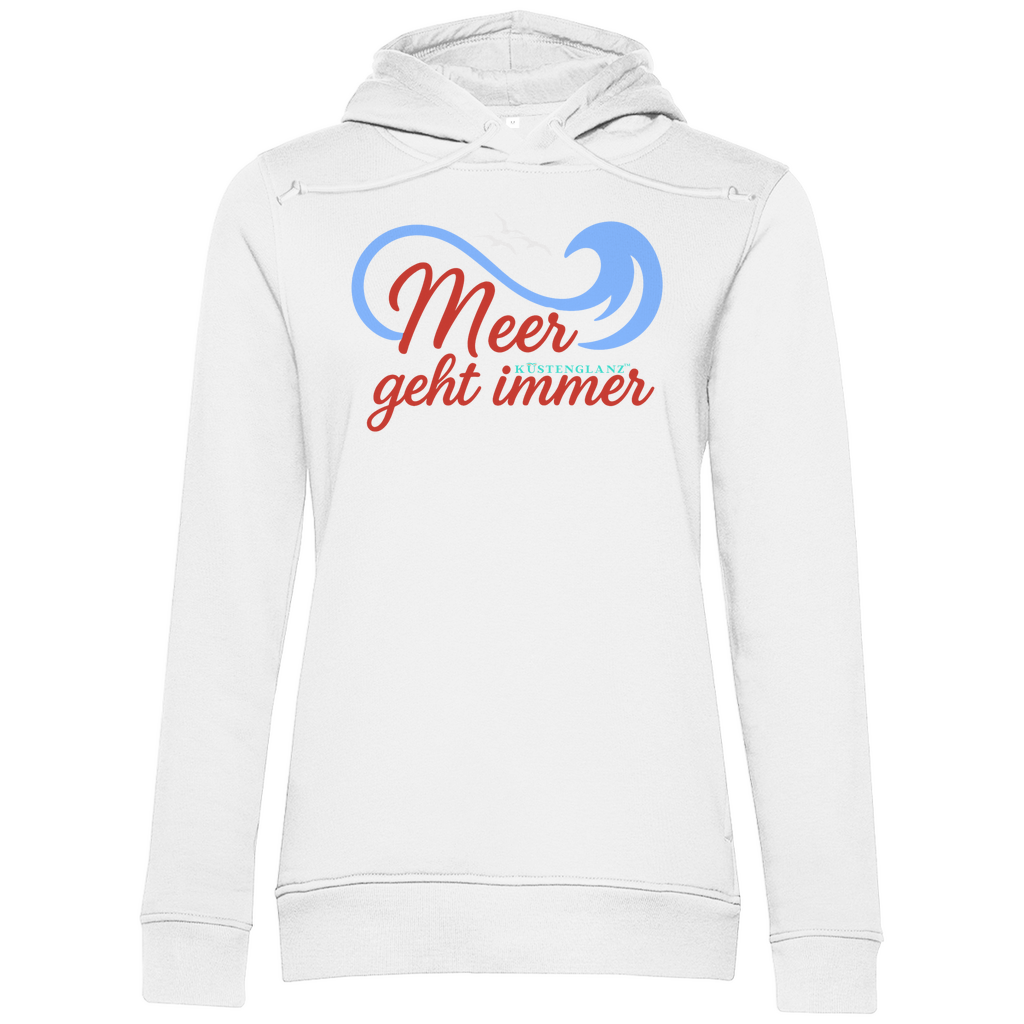Damen Premium Bio Hoodie Meer geht immer Küstenglanz