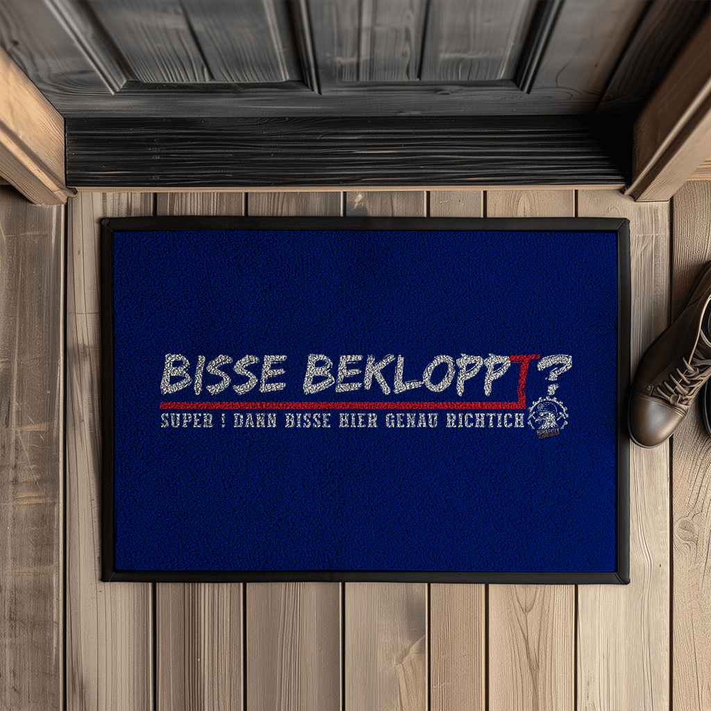 Fußmatte mit Spruch Bisse bekloppt – Ruhrpott Humor