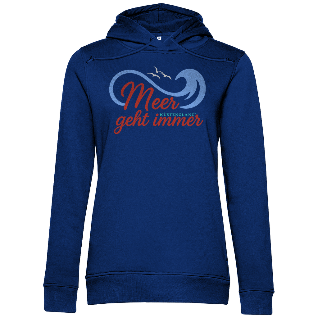 Damen Premium Bio Hoodie Meer geht immer Küstenglanz