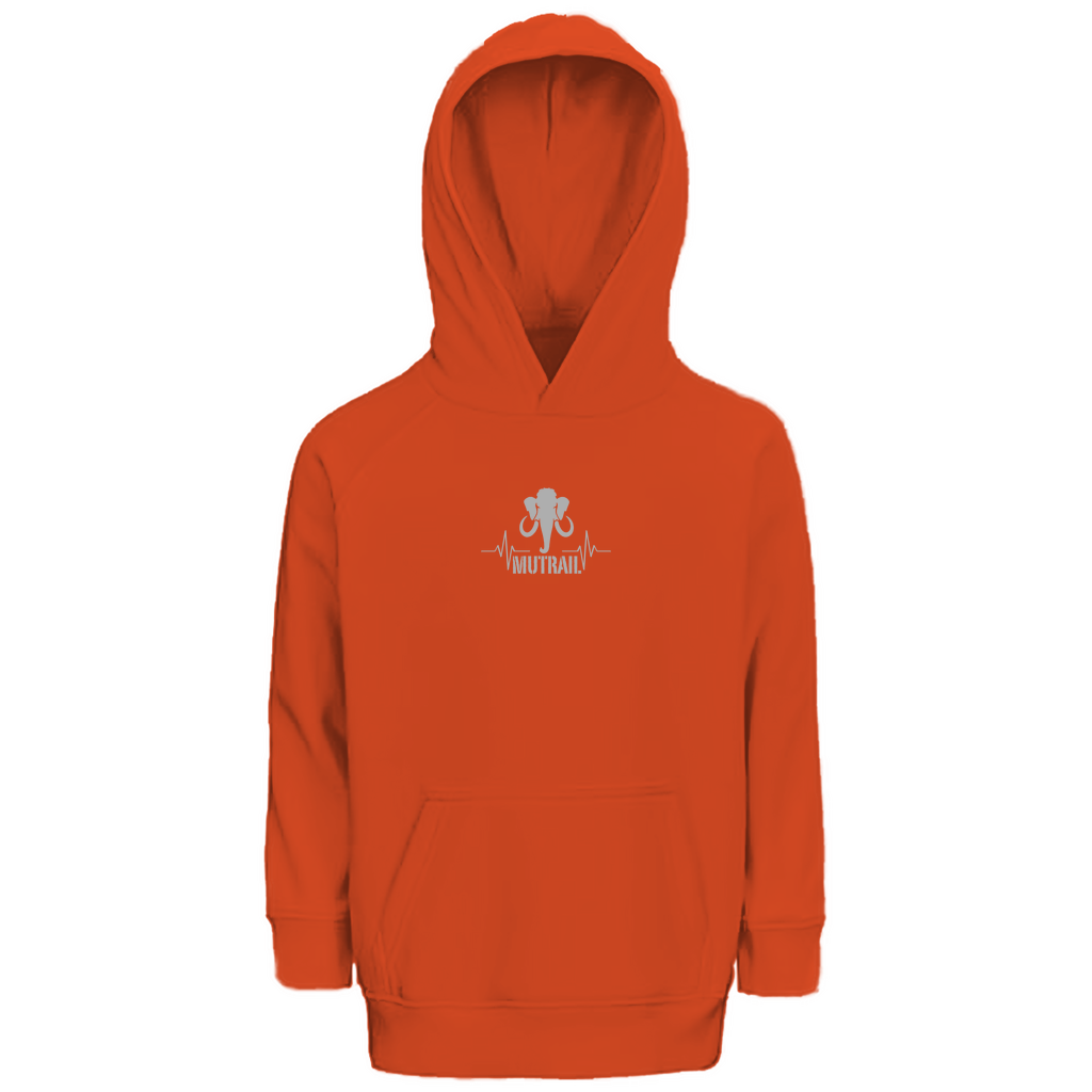MUTRAIL™ Kinder Hoodie Vorderseite mit Mammut-Design