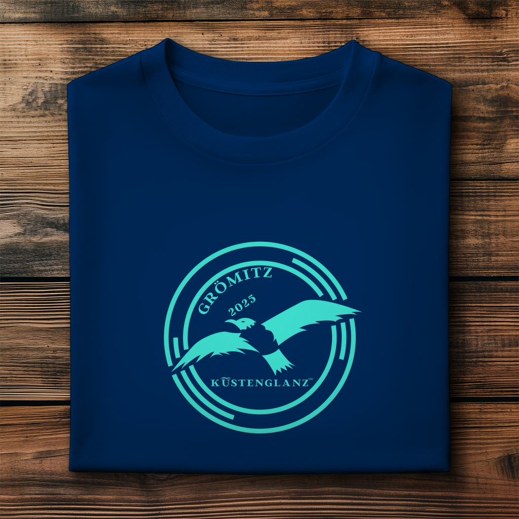 Herren Bio T-Shirt personalisiert – Maritimes Küstenglanz Shirt