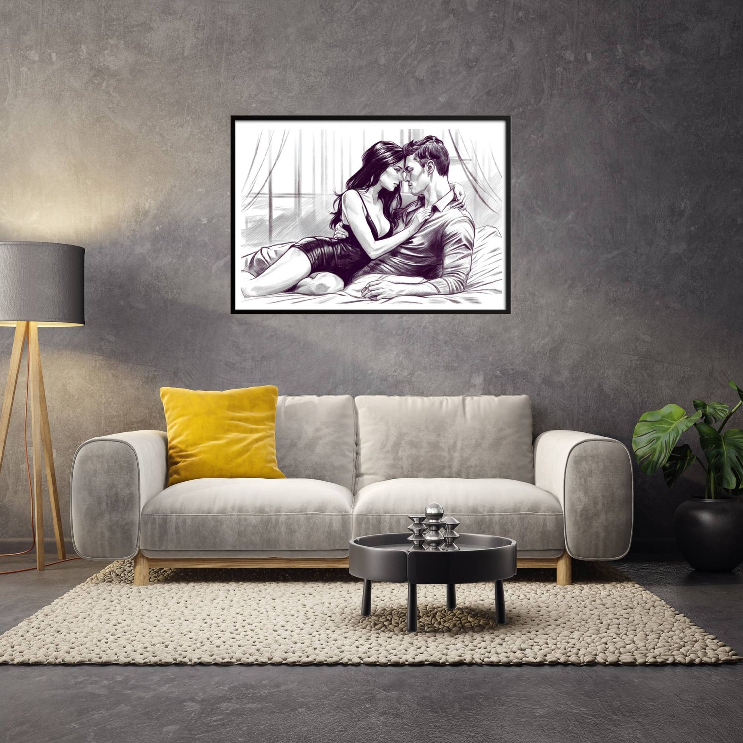 Digitale Wohnzimmer Poster – kreative Wanddeko – Ruhrpott-Rebellion
