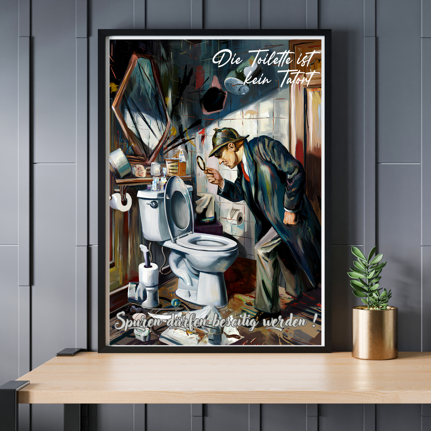 Digitale Badezimmer Poster – moderne Wanddeko – sofortiger Download – Ruhrpott-Rebellion