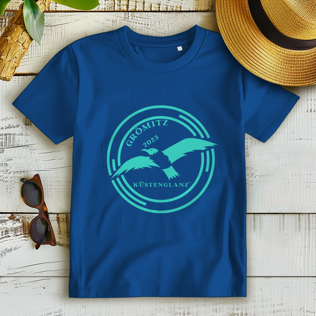 Damen Bio T-Shirt personalisiert – Maritimes Küstenglanz Shirt
