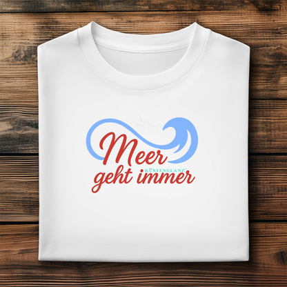 Herren Premium Bio T-Shirt Meer geht immer Küstenglanz