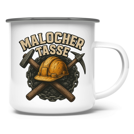 Emaille Tasse Malocher Tasse