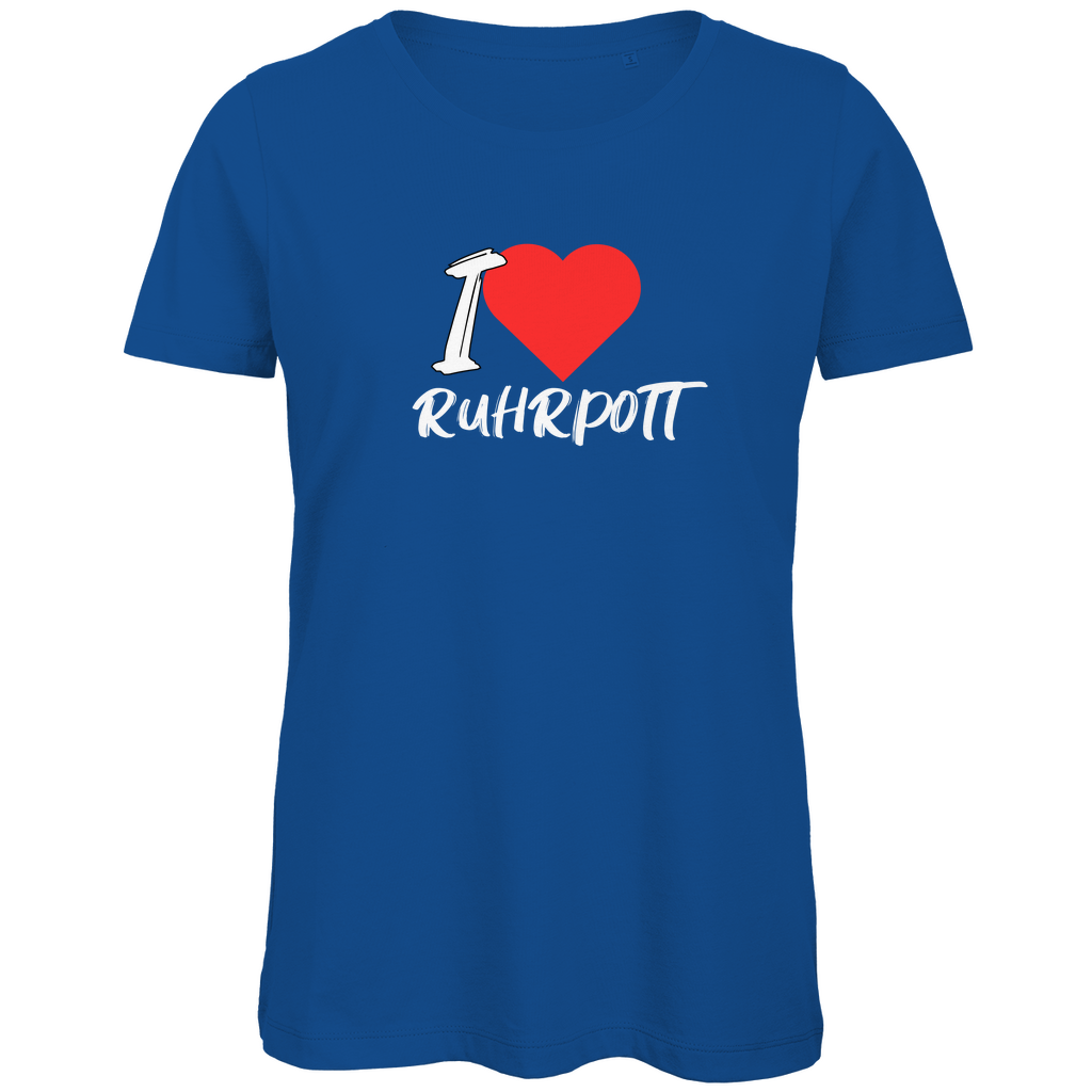 Damen Premium Bio T-Shirt I love Ruhrpott