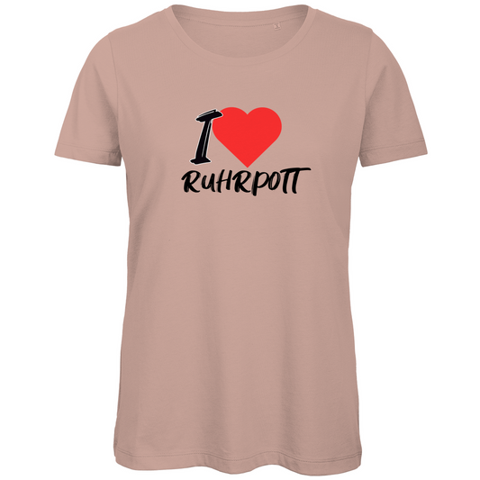 Damen Premium Bio T-Shirt I love Ruhrpott