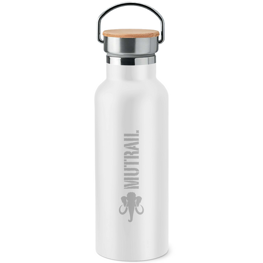 Isolierte MUTRAIL™ Core Line Trinkflasche Edelstahl & Bambus