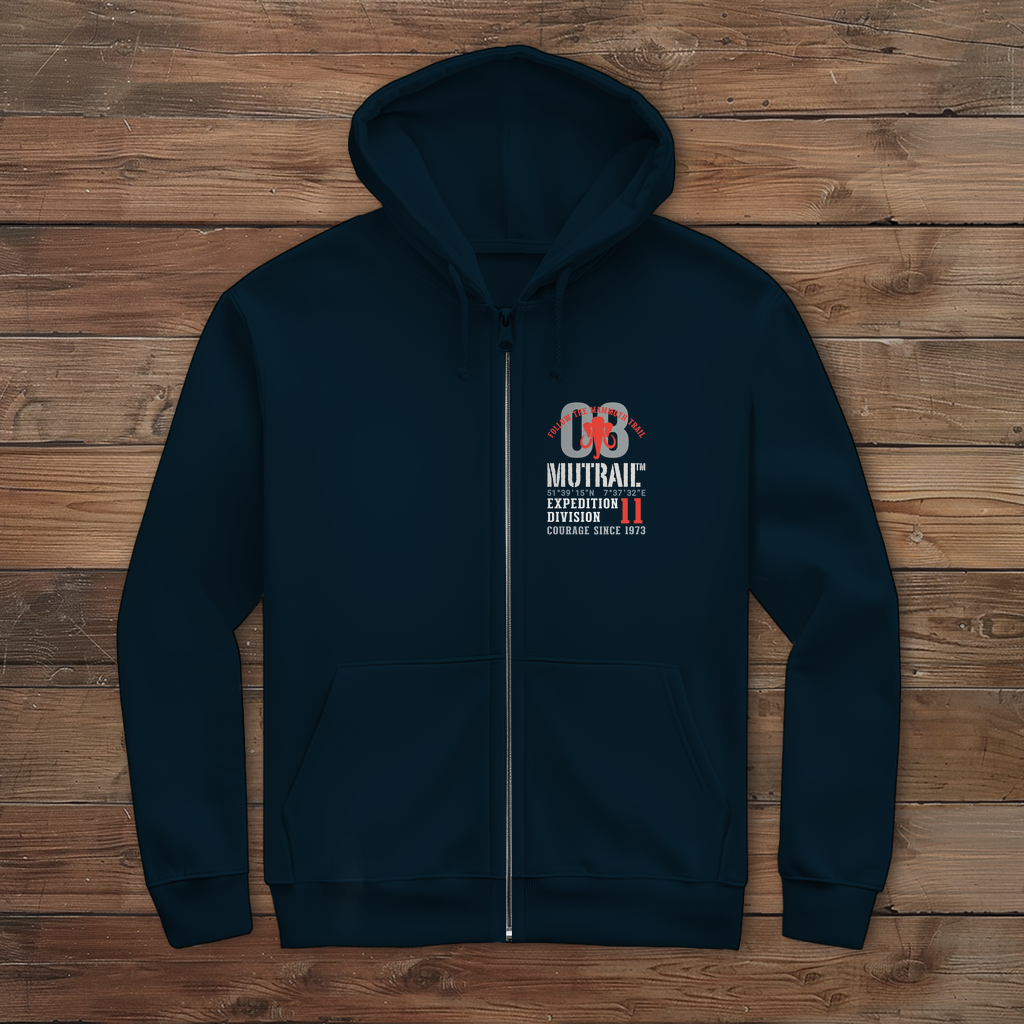 Herren Zipper Hoodie Follow the Mammoth Trail