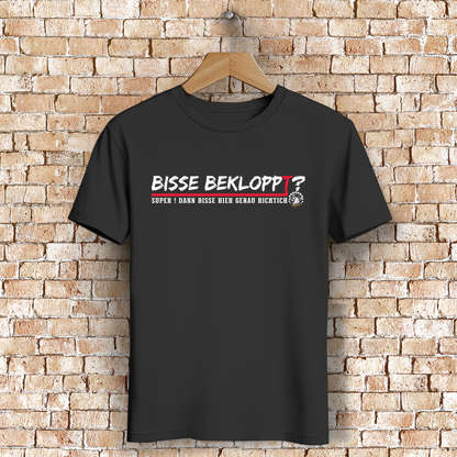 Herren Premium Bio T-Shirt mit Ruhrpott Spruch Bisse bekloppt