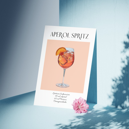 Poster Aperol Spritz-Design von Ruhrpott-Rebellion.de, perfekt für stilvolle Küchen.