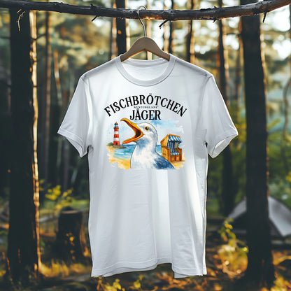 Herren Premium Bio T-Shirt Fischbrötchen Jäger
