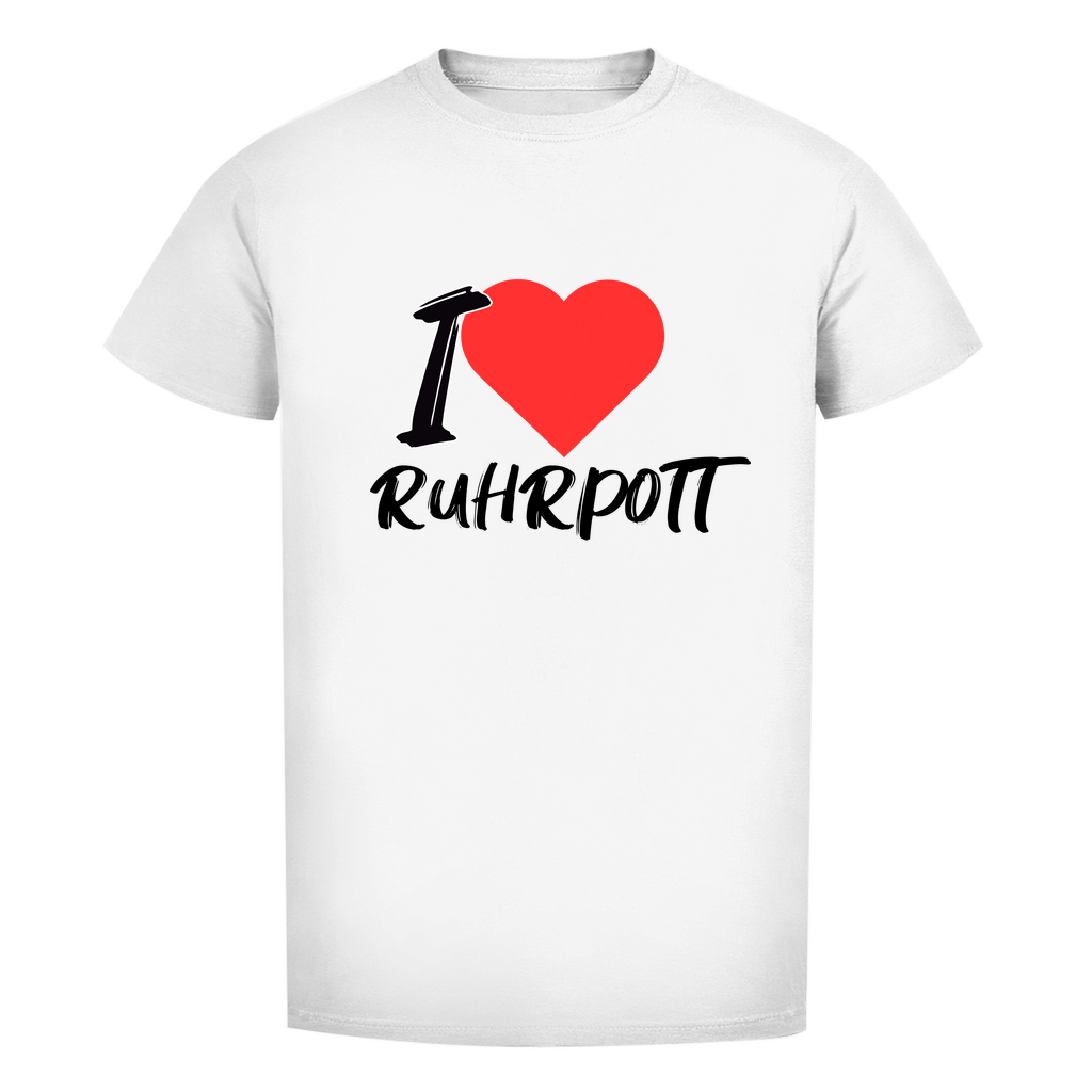 Herren Premium Bio T-Shirt I love Ruhrpott