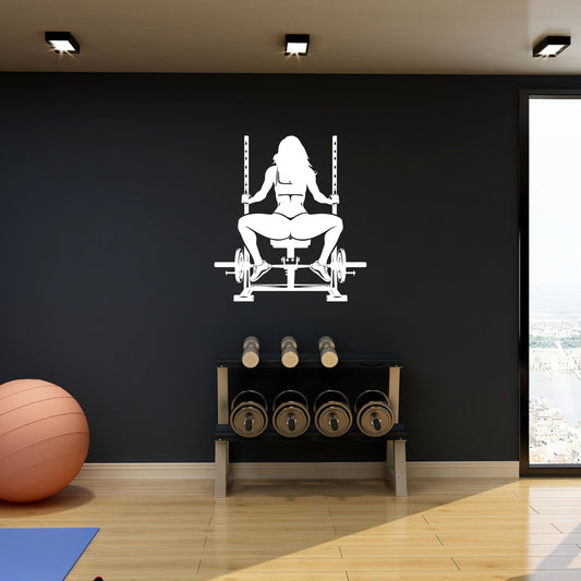 Vinyl Aufkleber Fitness Frau – Gym Sticker