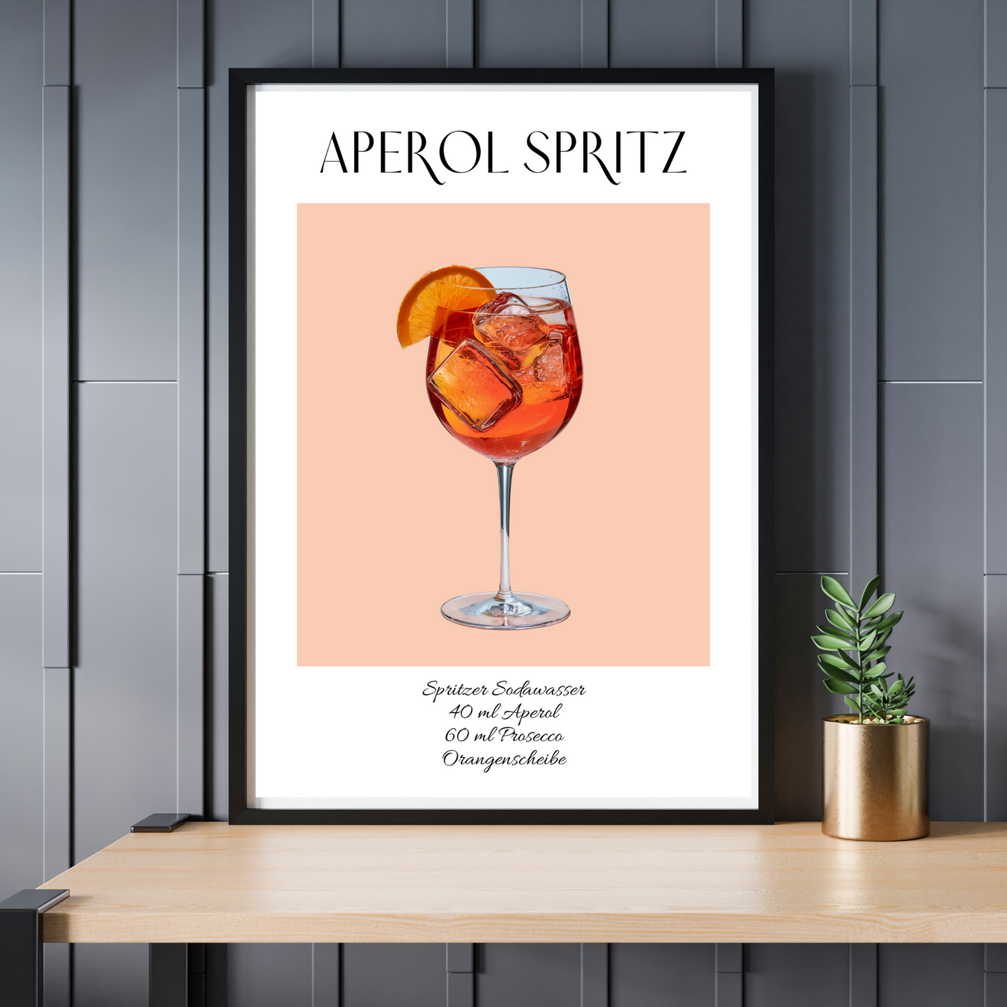 Aperol Spritz Poster von Ruhrpott-Rebellion.de, ideale Küchen-Dekoration, digitale Datei.