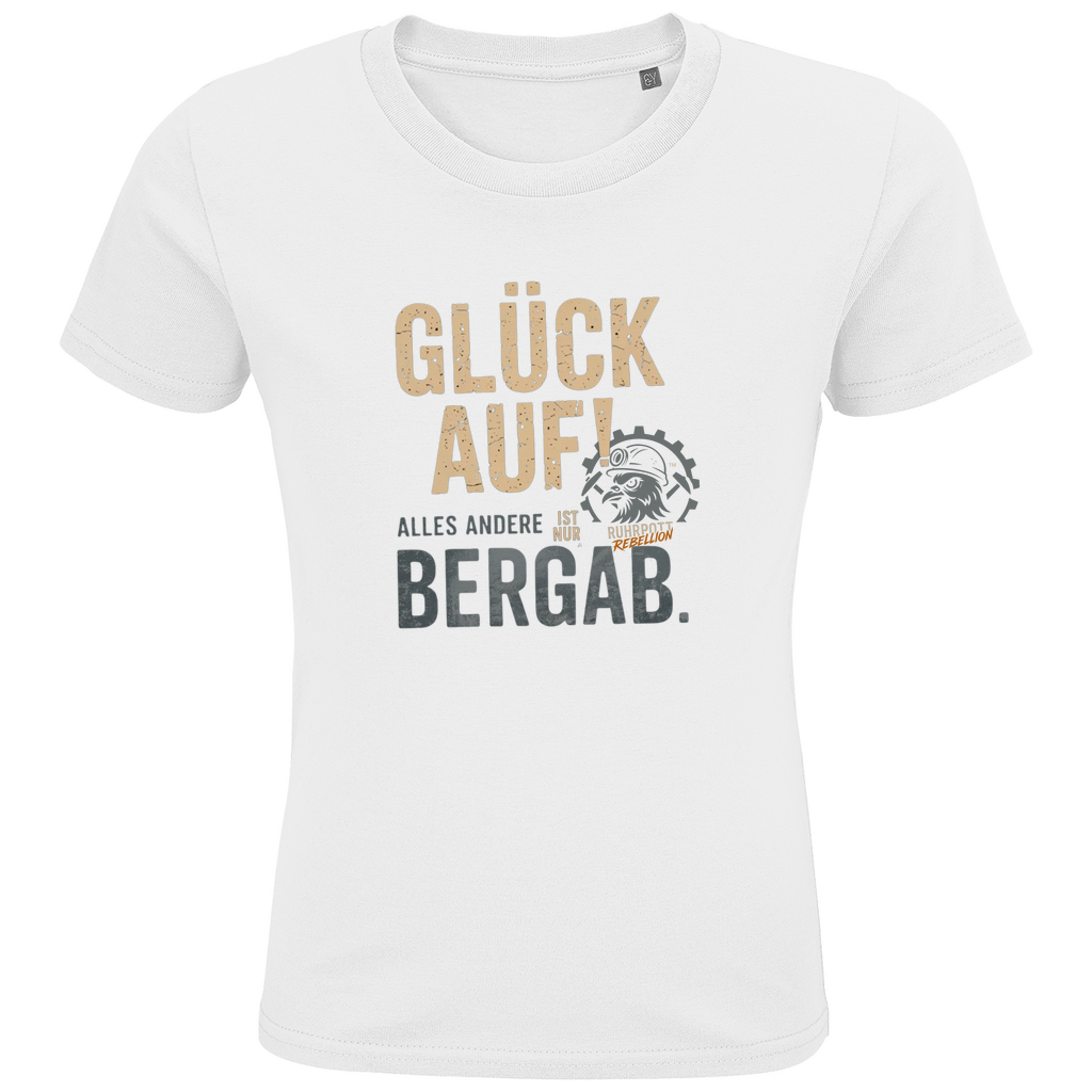Kids Premium Bio T-Shirt Glück Auf! Alles andere ist Bergab