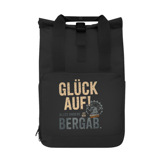 Rucksack Glück Auf! Alles andere ist Bergab