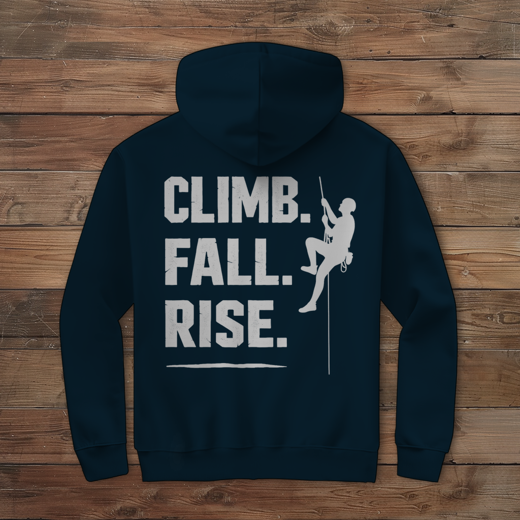 Mutrail Herren Premium Bio T-Shirt Climb Fall Rise