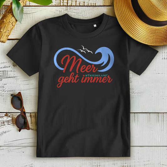 Damen Premium Bio T-Shirt Meer geht immer Küstenglanz